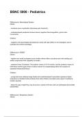 BSNC 5000 - Pediatrics QUESTIONS AND CORRECT DETAILED ANSWERS WITH RATIONALES 2025&sol;2026 &lpar;VERIFIED ANSWERS&rpar; &vert;ALREADY GRADED A&plus;