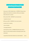 OTD 317 Exam 1 Study Guide Solutions Updated 2024
