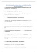 BCH403 Final Exam Questions with 100&percnt; Verified Correct Answers