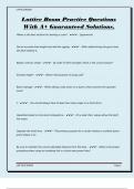 Lattice Boom Practice Questions With A&plus; Guaranteed Solutions&period;
