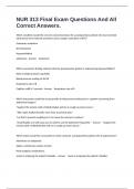 NUR 313 Final Exam Questions And All Correct Answers&period;