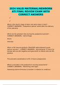 2024 VALID MATERNAL&sol;NEWBORN ATI FINAL REVIEW EXAM WITH CORRECT ANSWERS