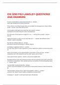 CIS 3250 FSU LANGLEY QUESTIONS AND ANSWERS