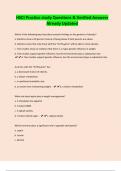HSCI Practice study Questions & Verified Answers Already Updated