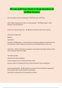 NP role stuff Exam Need to Study Questions & Verified Answers
