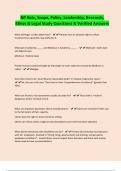NP Role&comma; Scope&comma; Policy&comma; Leadership&comma; Research&comma; Ethics & Legal Study Questions & Verified Answers