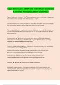 Legal Dimensions of NP role Exam Study Questions & Verified Answers Already Graded A&plus;