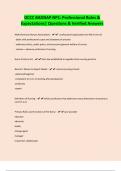 OCCC BADNAP NP1&colon; Professional Roles & Expectations&vert; Questions & Verified Answers