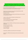 Psych NP Role&sol;Scope Regulations Exam Study Questions & Verified Answers Already Graded A&plus;