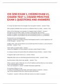 CIS 3250 EXAM 1&comma; CIS3250 EXAM &num;1&comma; CIS3250 TEST 1&comma; CIS3250 PRACTICE EXAM 1 QUESTIONS AND ANSWERS