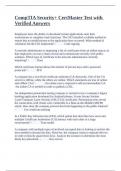 CompTIA Security&plus; CertMaster Test with Verified Answers