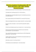 EpicCare Inpatient Fundamentals INP 100 Exam Questions with 100&percnt; Verified Correct Answers