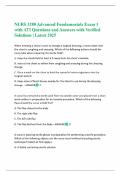 NURS 3280 Advanced Fundamentals Exam 1 with ATI Questions and Answers with Verified Solutions &vert; Latest 2025