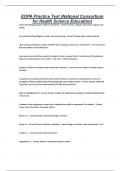 EOPA Practice Test &lpar;National Consortium for Health Science Education&rpar;