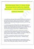 PHARMACOLOGY MSN 571 REAL EXAM  QUESTIONS WITH COMPLETE VERIFIED  SOLUTIONS &vert;&vert; 100&percnt; GUARANTEED PASS&excl;&excl;  <LATEST VERSION> 