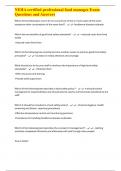 NEHA certified professional food manager Exam Questions and Answers