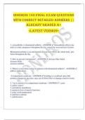 HONDROS 160 FINAL EXAM QUESTIONS  WITH CORRECT DETAILED ANSWERS &vert;&vert;  ALREADY GRADED A&plus;  <LATEST VERSION> 
