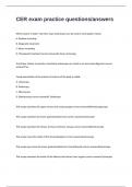 CER exam practice questions&sol;answers 2024&sol;2025 with 100&percnt; correct answers