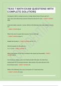 TEAS 7 MATH EXAM QUESTIONS WITH COMPLETE SOLUTIONS 