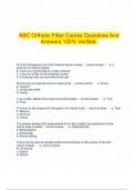  ABC Orthotic Fitter Course Questions And Answers 100&percnt; Verified&period;