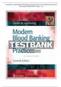 Test Bank For Modern Blood Banking & Transfusion Practices 7th Edition By Denise M Harmening 9780803668881 Chapter 1-29 Complete Guide&sol; DOWNLOAD PDF NOW