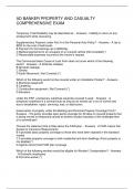 AD BANKER PROPERTY AND CASUALTY COMPREHENSIVE EXAM 2024&sol;2025