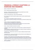 FINANCIAL LITERACY CHAPTERS 1-4 EXERCISE AND ANSWERS&period;