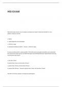 HSI EXAM QUESTIONS AND CORRECT ANSWERS