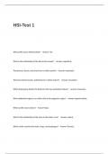 HSI-Test 1 Questions and Answers