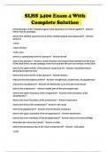 SLHS 3400 Exam 4 With Complete Solution 
