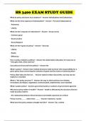 HS 3400 EXAM STUDY GUIDE 