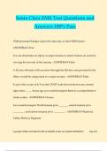 Santa Clara EMS Test Questions and Answers 100&percnt; Pass