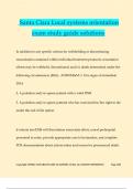 Santa Clara Local systems orientation exam study guide solutions