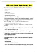 HS 3400 Final Test Study Set 