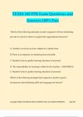 TEXES 160 PPR Exam Questions and Answers 100&percnt; Pass