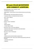HS 3400 EXAM QUESTIONS AND CORRECT ANSWERS 