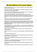 HS 3400 Midterm Test Latest Update 