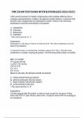 TMC EXAM TEST BANK WITH RATIONALES 2024&sol;2025