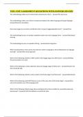 TEFL Unit 3 assessment QUESSTIONS WITH ANSWERS 2024-2025
