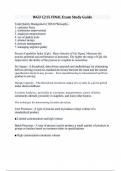 WGU C215 FINAL Exam Study Guide
