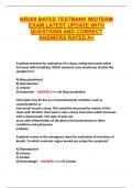 NR509 BATES TESTBANK MIDTERM  EXAM LATEST UPDATE WITH QUESTIONS AND CORRECT ANSWERS RATED A&plus;