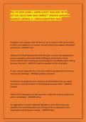 FSU CIS 3250 EXAM 1 GANN LATEST 2024-2025 WITH ACTUAL QUESTIONS AND CORRECT VERIFIED ANSWERS ALREADY GRADED A&plus; 100&percnt;GUARANTEED PASS&excl;           
