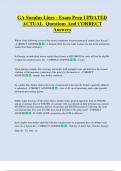 GA Surplus Lines - Exam Prep UPDATED  ACTUAL Questions And CORRECT  Answers