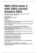EBIO 2070 exam 2 with 100- correct answers 2024&period;