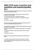 EBIO 2070 exam 3 practice test questions and answers&lpar;graded A&plus;&rpar;