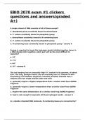 EBIO 2070 exam -1 clickers questions and answers&lpar;graded A&plus;&rpar;&period;EBIO 2070 exam -1 clickers questions and answers&lpar;graded A&plus;&rpar;&period;