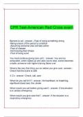 CPR Test-American Red Cross exam