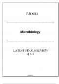&lpar;Excelsior&rpar; BIO212 Microbiology - Latest Finals Review Q & S 2024