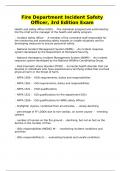 Fire Department Incident Safety Officer&comma; 3rd Edition Exam