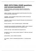 EBIO 2070 EXAMS PACKAGE DEAL 2024&sol;2025&vert;ALL GRADED A&plus;&vert;DOWNLOAD TO PASS